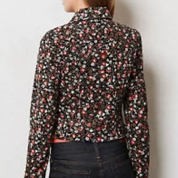 NWOT Anthropologie Hei Hei Floral Moto Jacket - Picture 3 of 7